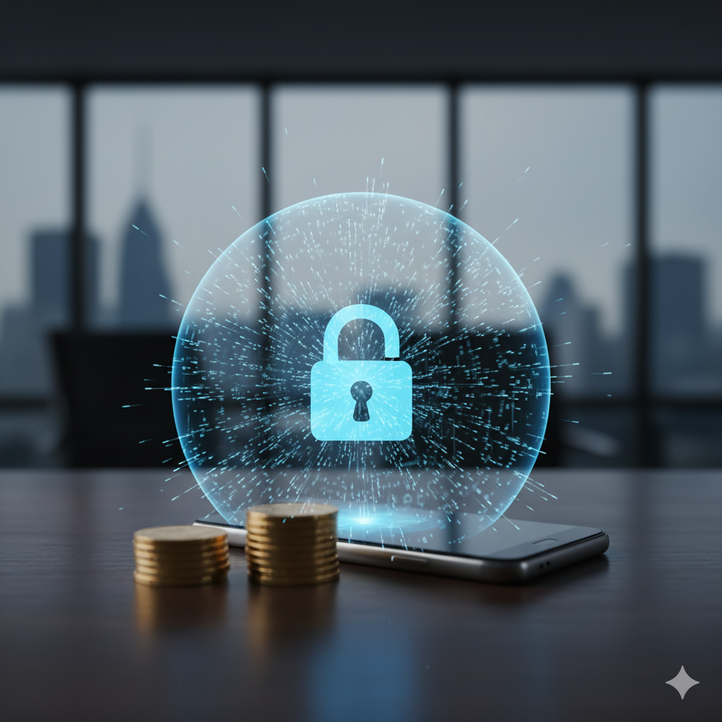 Illustration showing security